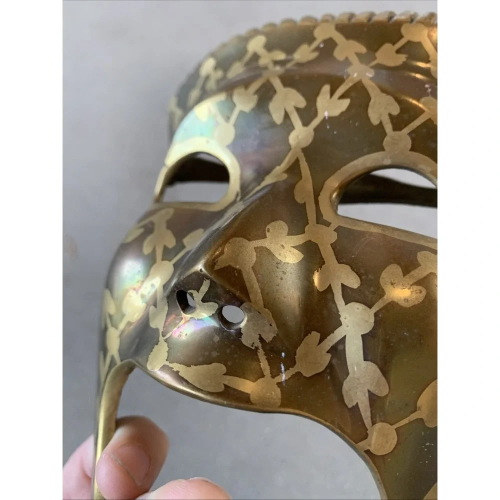 Vintage Brass Theater Drama Tragedy Comedy Happy Sad Face Wall Masks 7